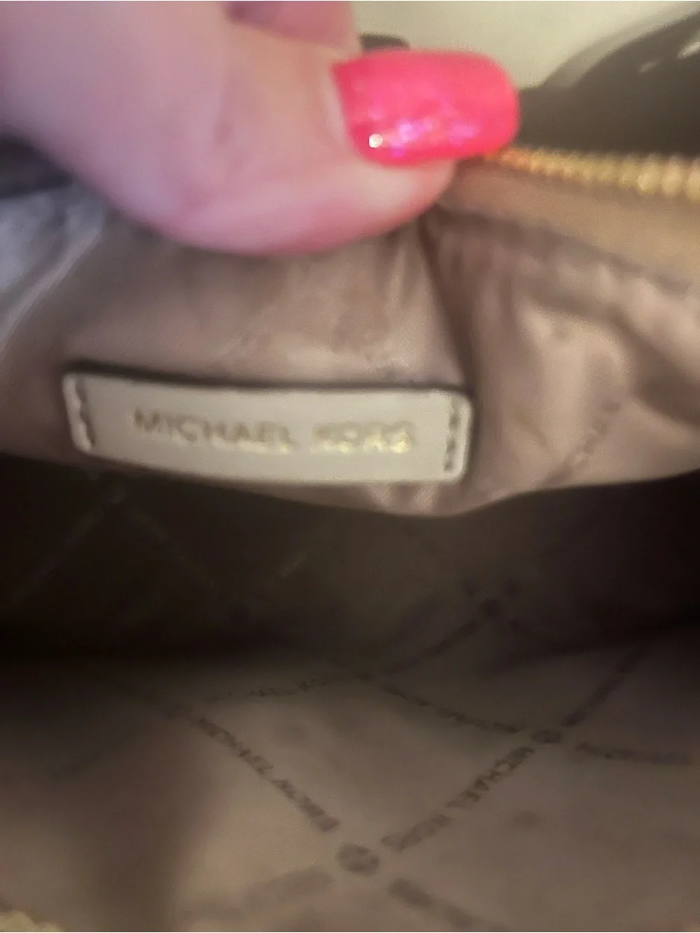 Michael Kors Tan/Brown Signature Crossbody with Gold Hardware